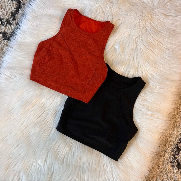 JoyLab Set of 2 Cropped Workout Tops - Picture 1 of 5
